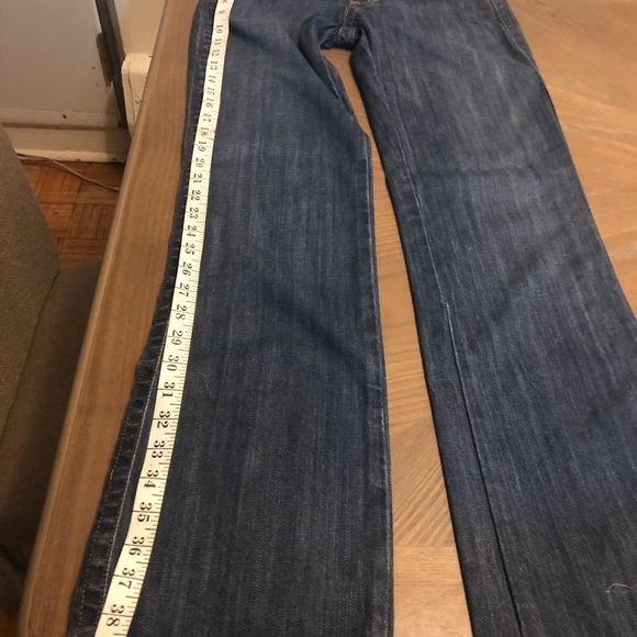 VIGOSS MAKE LOVE NOT WAR JEANS 28 $65 NEW - Picture 9 of 13